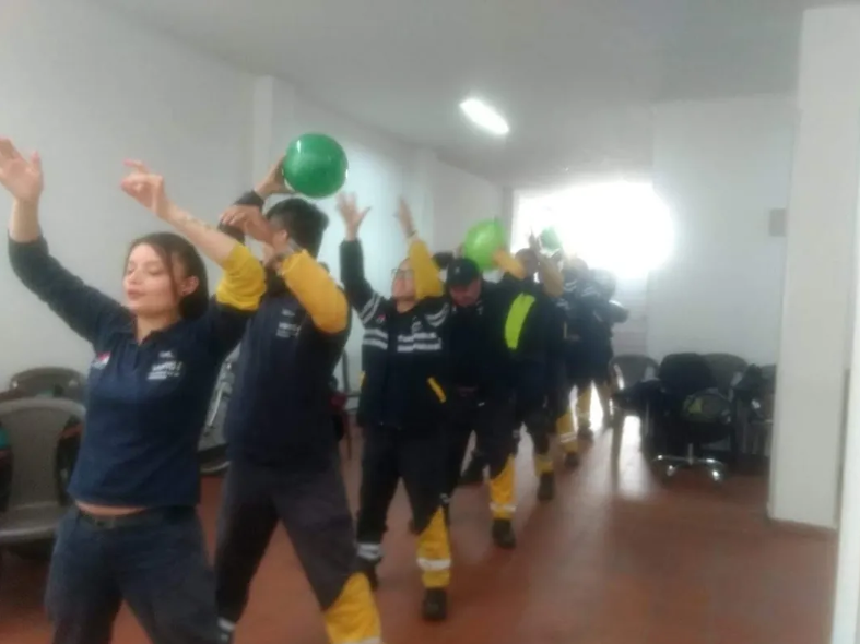 Apoyo en la semana de la salud en el trabajo mediante metodología lúdica